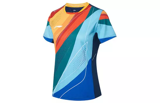 Футболка для настольного тенниса женская Mango Orange Yellow Lining