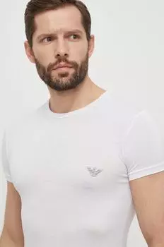 Футболка для отдыха, 2 шт. Emporio Armani Underwear, черный
