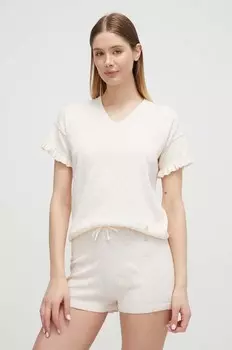 Футболка для отдыха United Colors of Benetton, бежевый