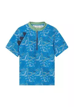 Футболка для плавания, защита от ультрафиолета 50+, защита подбородка, для младенцев и малышей Sterntaler, синий