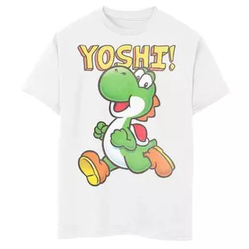 Футболка для прыжков Nintendo Super Mario Yoshi Intro для мальчиков 8–20 лет Licensed Character