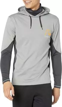 Футболка для серфинга Angler Hooded 2 с длинными рукавами Quiksilver, цвет Sharkskin