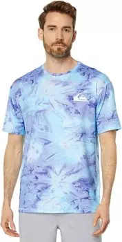 Футболка для серфинга Digital Session с короткими рукавами Quiksilver, цвет Sky Blue