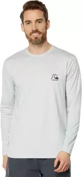 Футболка для серфинга Heritage Heather с длинными рукавами Quiksilver, цвет Gray Violet Heather