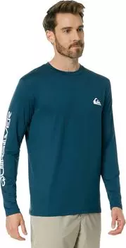 Футболка для серфинга Omni Session с длинными рукавами Quiksilver, цвет Midnight Navy