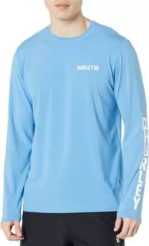Футболка для серфинга с длинными рукавами Hybrid UPF Hurley, цвет Sea View