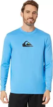 Футболка для серфинга с длинными рукавами Solid Streak Quiksilver, цвет Azure Blue
