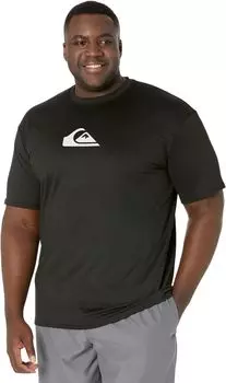 Футболка для серфинга с короткими рукавами Solid Streak Quiksilver, черный