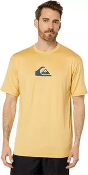 Футболка для серфинга с короткими рукавами Solid Streak Quiksilver, цвет Wheat