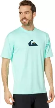 Футболка для серфинга с короткими рукавами Solid Streak Quiksilver, цвет Azure Blue