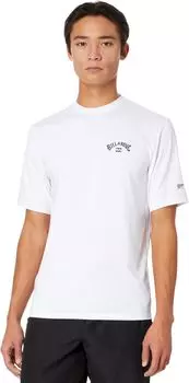 Футболка для серфинга свободного кроя с короткими рукавами Arch Wave Billabong, белый