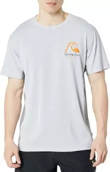 Футболка для серфинга в клетку Bamboo Check 2 с короткими рукавами Quiksilver, белый