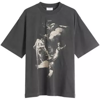 Футболка для скейтбординга «Мученичество» Off-White, черный