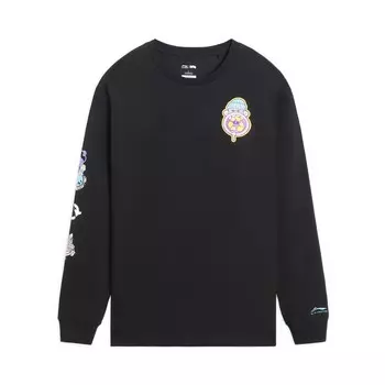 Футболка для скейтбординга мужская черная Lining, черный
