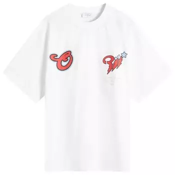 Футболка для скейтбординга Scorpio Off-White, мультиколор