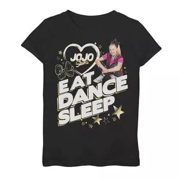 Футболка для сна Jojo Siwa для девочек 7–16 лет Eat Dance Licensed Character