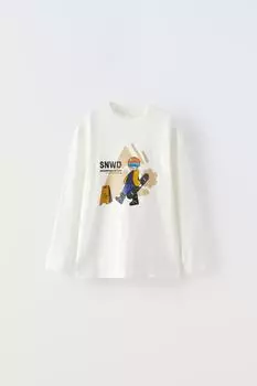 Футболка для сноуборда ZARA, белый