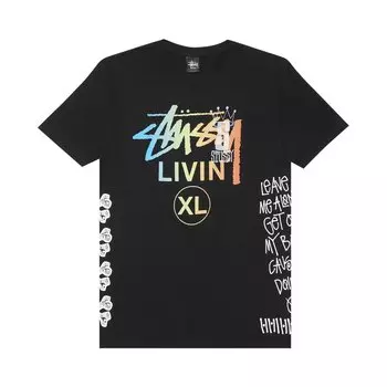 Футболка для собак Stussy Livin XL, черная