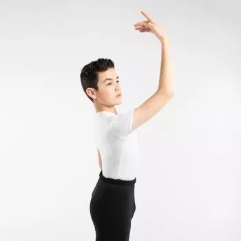 Футболка для танцев с короткими рукавами Decathlon Starever, белый