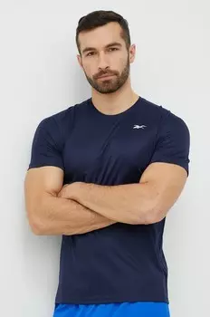 Футболка для технического обучения Reebok, темно-синий