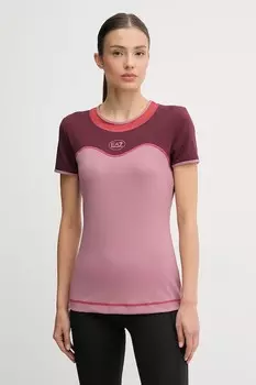 Футболка для тренировок Ea7 Emporio Armani, розовый