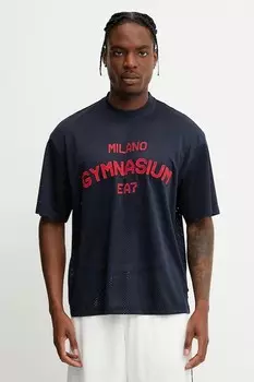 Футболка для тренировок Ea7 Emporio Armani, темно-синий