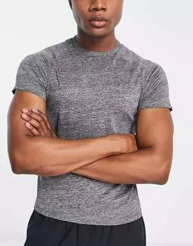 Футболка для тренировок HIIT серого цвета