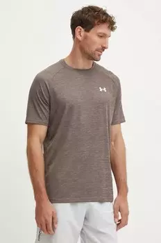 Футболка для тренировок с текстурой Tech Under Armour, коричневый