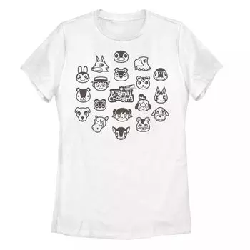 Футболка для юниоров Animal Crossings Villagers Group Shot Licensed Character