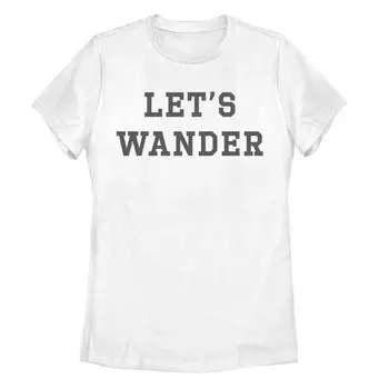 Футболка для юниоров «Давайте побродим», белый