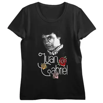 Футболка для юниоров Juan Gabriel Vintage с рисунком розы Licensed Character, черный