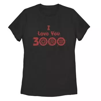 Футболка для юниоров Marvel I Love You 3000 Arc Reactors Licensed Character