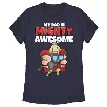 Футболка для юниоров Marvel Thor с надписью «My Dad Is Mighty Awesome» Licensed Character