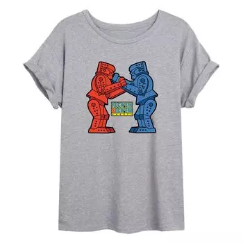 Футболка для юниоров Rock 'Em Sock 'Em Robots Boxing с графическим рисунком Licensed Character