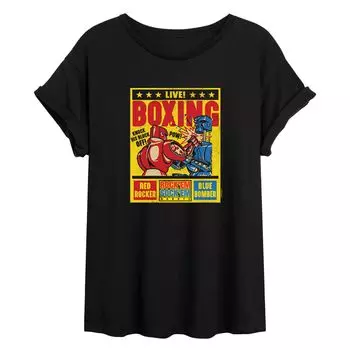 Футболка для юниоров Rock 'Em Sock 'Em Robots Live Boxing с графическим рисунком Licensed Character