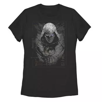 Футболка для юниоров с графическим рисунком «Marvel Moon Knight» и древними глифами Licensed Character