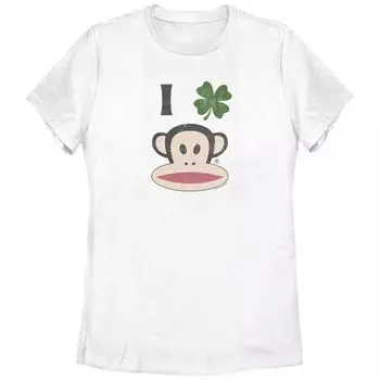 Футболка для юниоров с рисунком Paul Frank I Clover ко Дню Святого Патрика Licensed Character