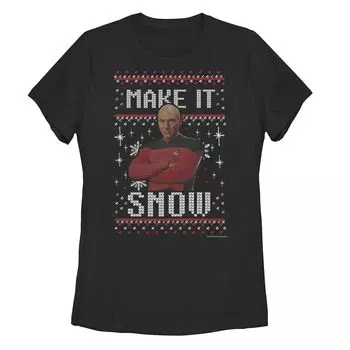 Футболка для юниоров Star Trek Next Generation Make It Snow Licensed Character