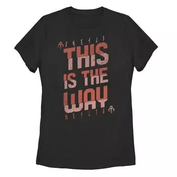 Футболка для юниоров «Звездные войны: Мандалорец This Is The Way» Star Wars, черный