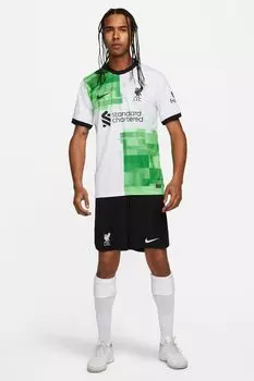 Футболка для выездного футбола Liverpool FC Stadium 23/24 Nike, белый