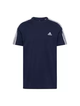 Футболка для выступлений Adidas Essentials 3-Stripes, темно-синий