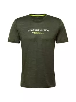Футболка для выступлений Endurance Portofino, оливковое/яблоко
