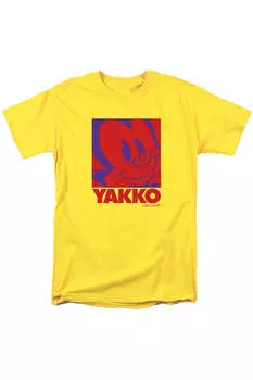 Футболка для взрослых Animaniacs Pop Yakko с короткими рукавами Gildan, желтый