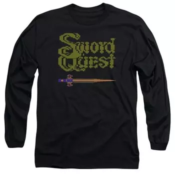 Футболка для взрослых Atari 8 Bit Sword с длинными рукавами Licensed Character, черный