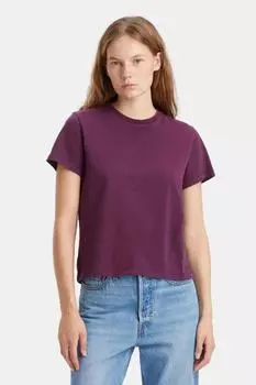 Футболка для женщин/девочек бордовая Levi's, бордовый