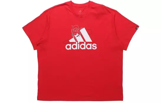 Футболка дневная унисекс алая Adidas, цвет Scarlet