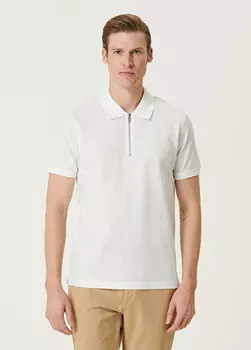 Футболка «добби» с воротником-поло Beymen Collection, белый