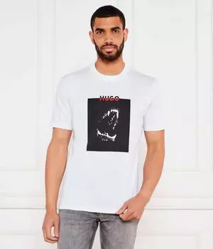 Футболка доберо Regular fit Hugo, белый