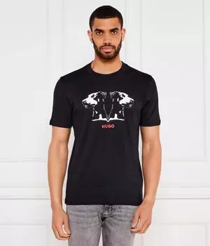 Футболка доберо Regular fit Hugo, черный