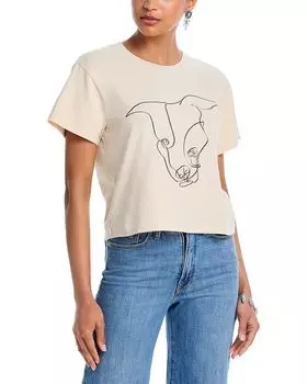 Футболка Dog Boxy - эксклюзив AQUA, слоновая кость/кремовый